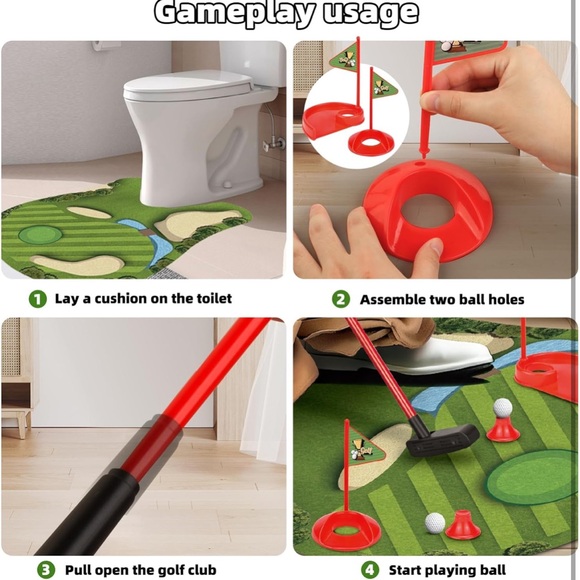 Toilet Golf Gag Gift NIB New in Box - Picture 7 of 7